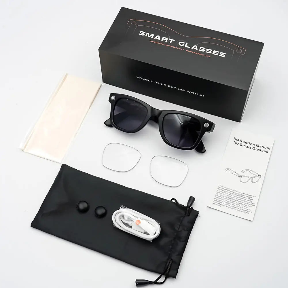 Sanvnet GS4 MAX Smart Eyewear 8MP Camera AI Dual Lenses