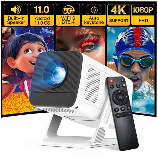 LynCast Smart Mini Projector 1080P 4K WiFi Bluetooth
