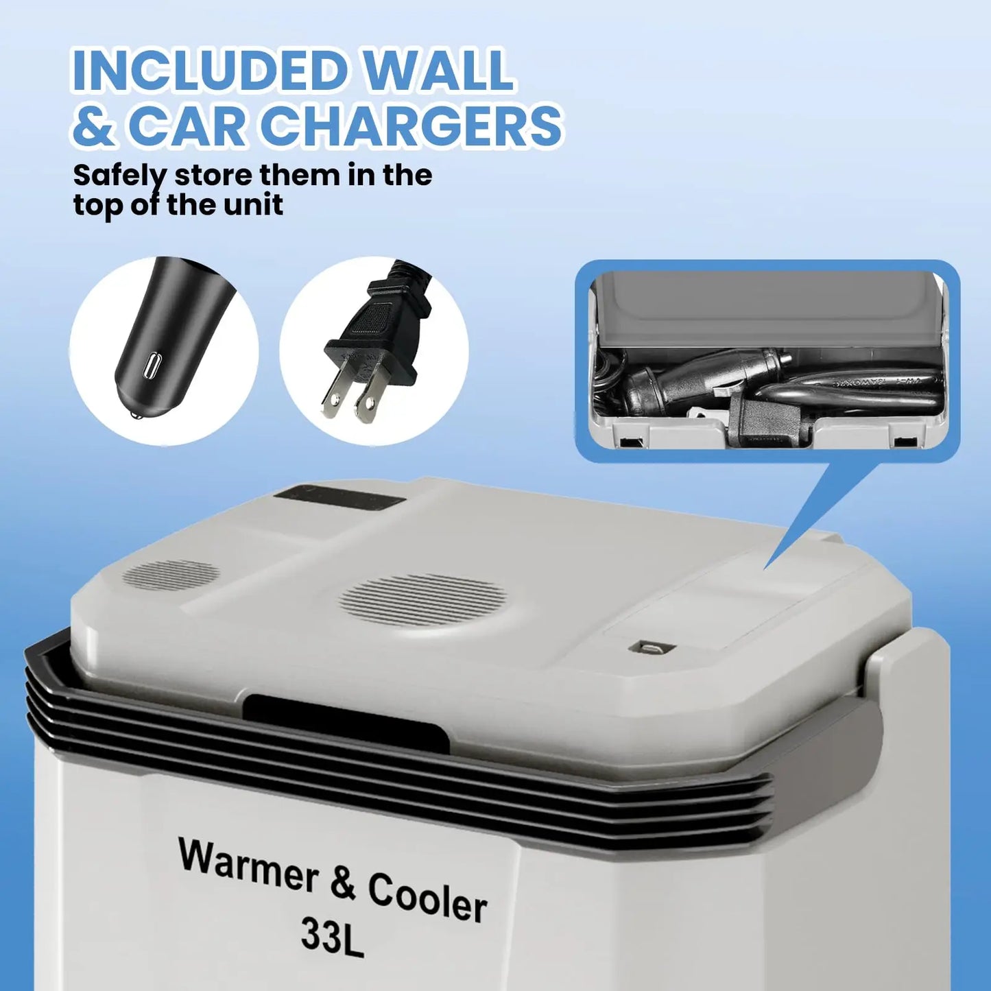 HobbyLane Portable Electric Cooler Warmer 12V 110V Car Travel
