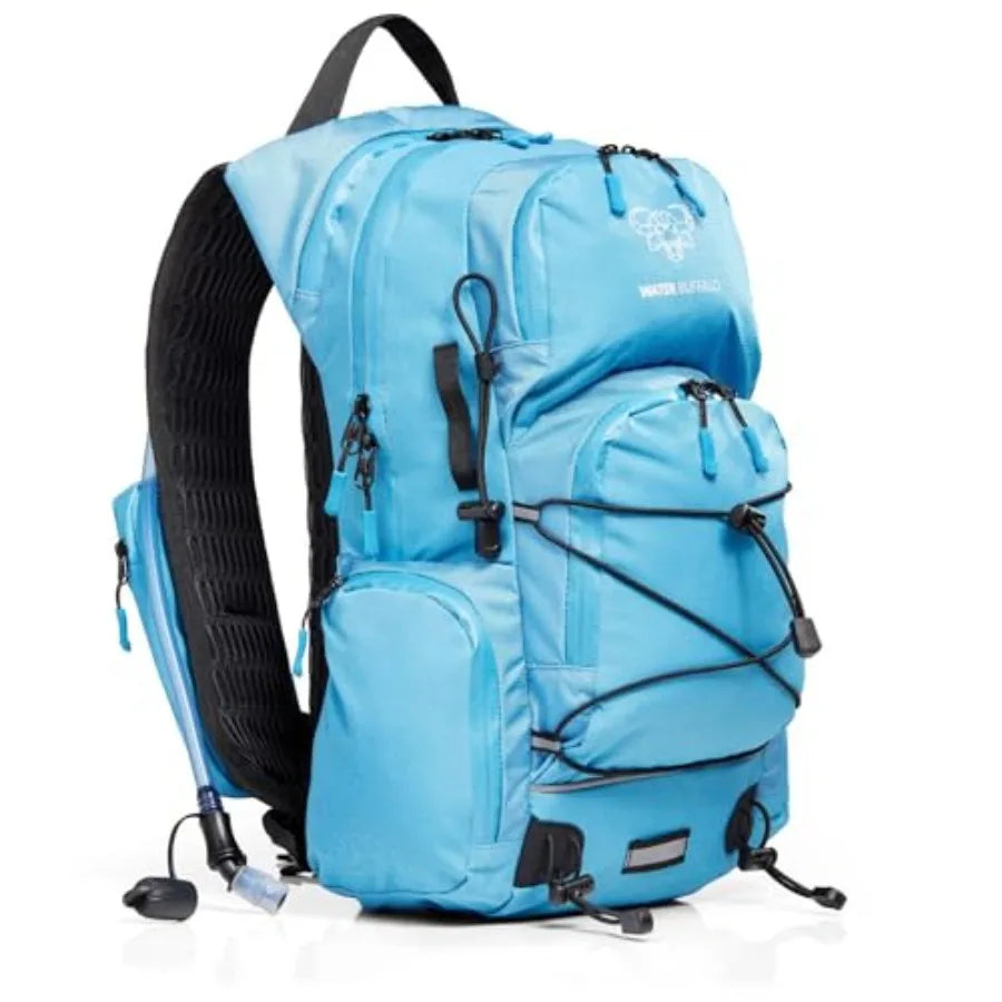 Hydration Backpack For Hiking 22L Water Bladder With Waterproof Zippers