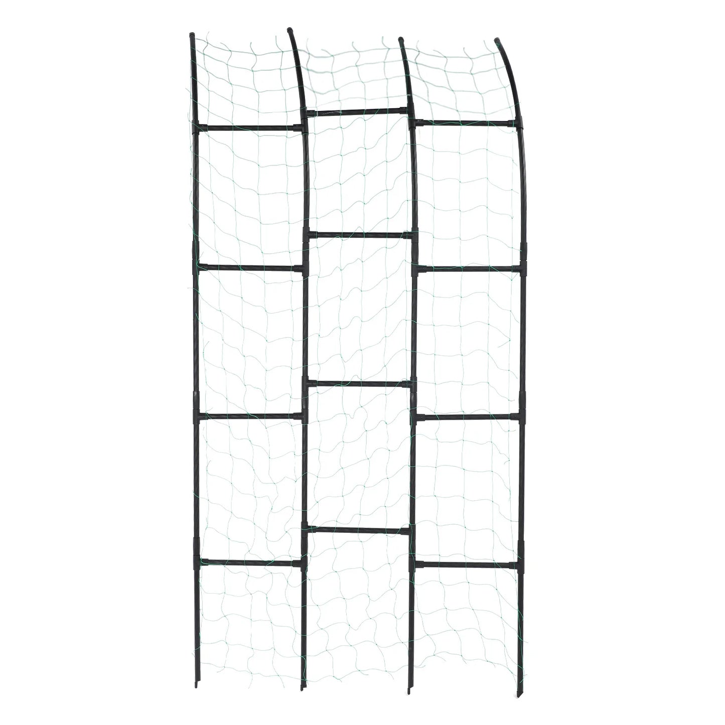Metal Garden Arch Trellis 80*90*210CM Vegetable Plant Climbing Frame for Wedding Party Climbing Plant Outdoor Indoor