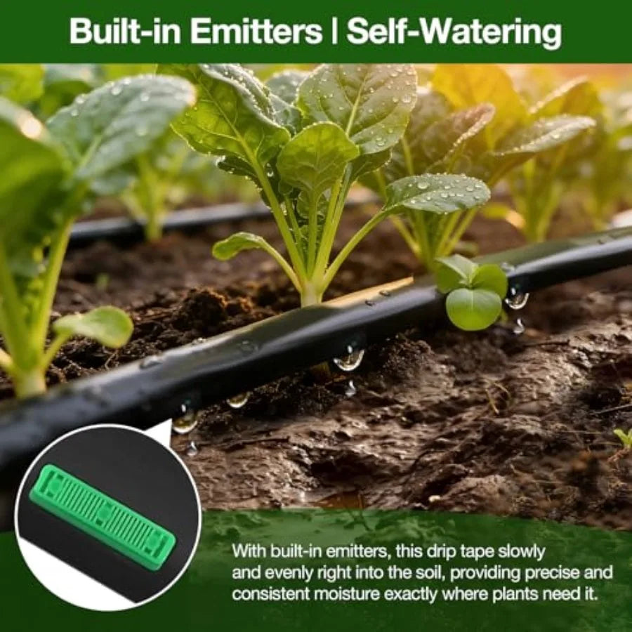 Drip Tape Irrigation Kit Reinforced PE Tubing System