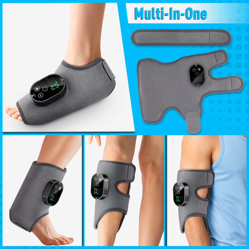 Hailicare Electric Foot Ankle Massager With Heat Vibration