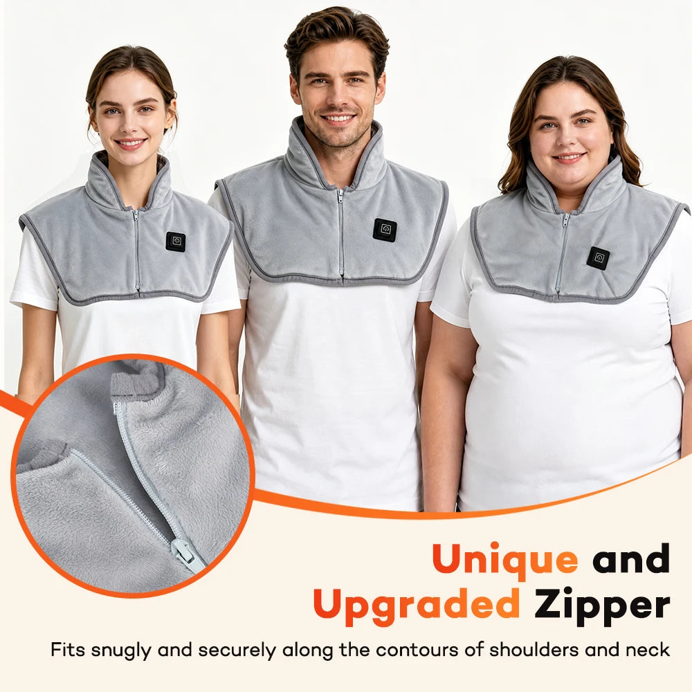 Heating Pad for Neck and Shoulders and Back Three Gear Hot Compress Cervical Shawl Warmer USB for Shoulder Neck Back Relax Brace