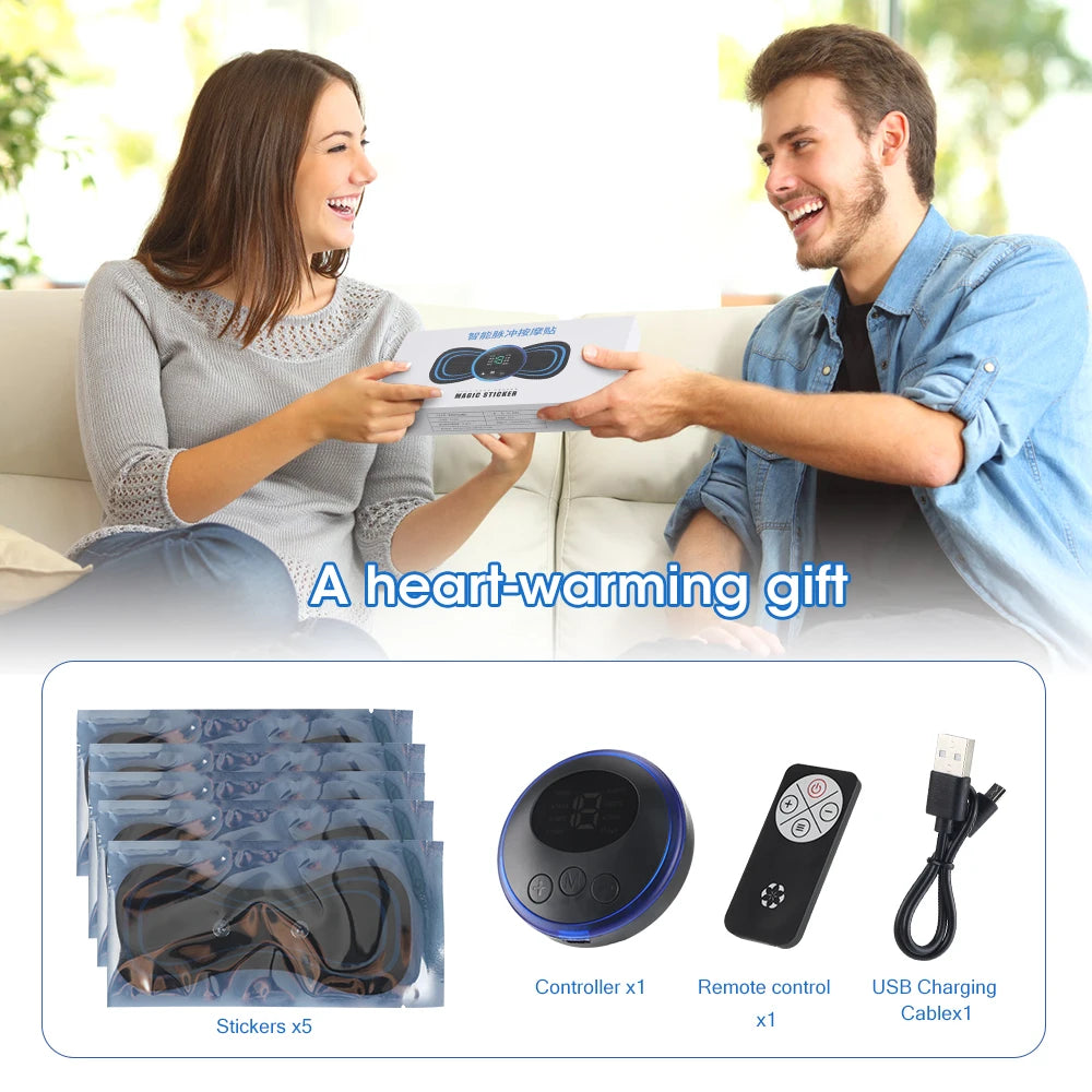 Electric Neck Massager Portable Cervical Vertebra Massage Patch for Muscle Relaxation And Shoulder Stretcher