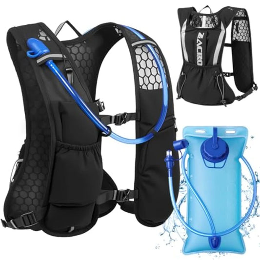 Running Hydration Vest Backpack 2L Water Bladder For Men Women