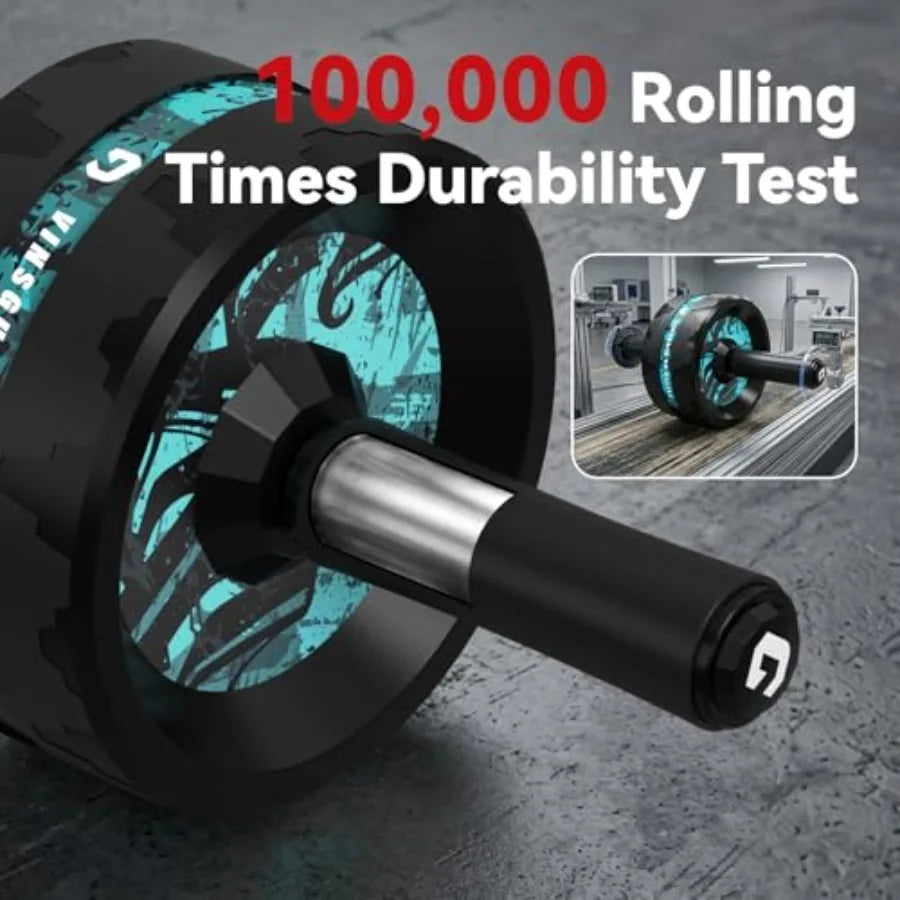 Ab Roller Wheel Abs Core Workout Equipment For Home Gym Knee Pad