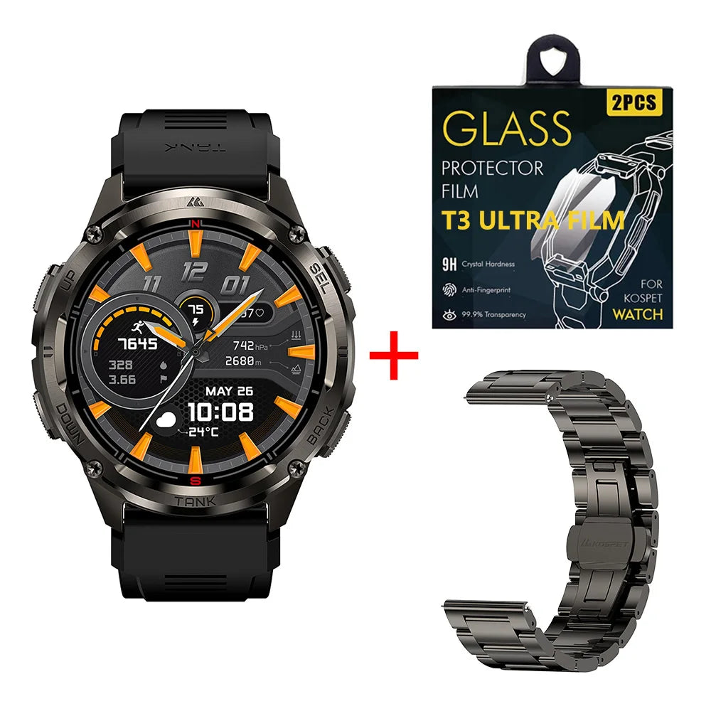 Kospet Tank T3 Ultra 2 GPS Smart Watch With Bluetooth