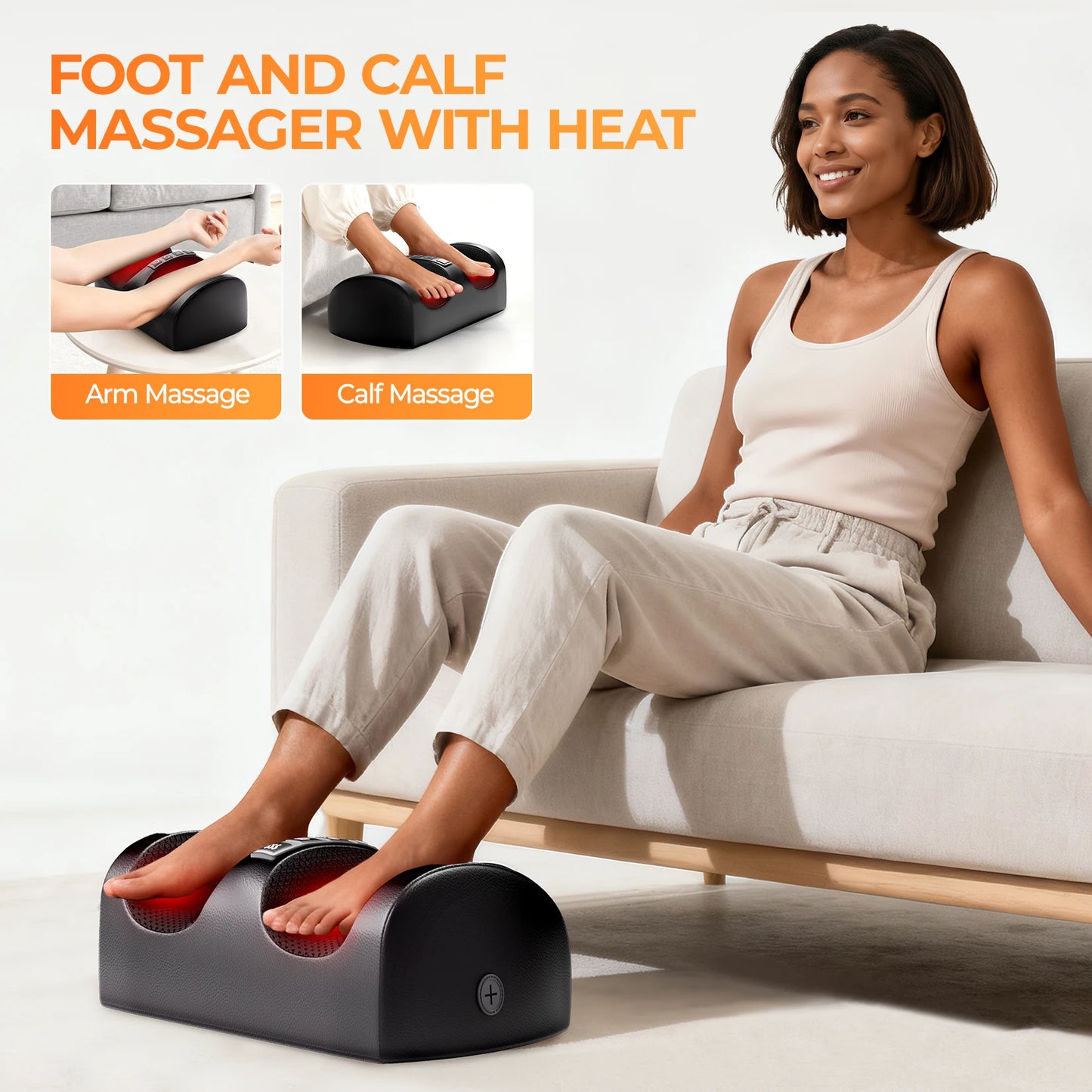 HOMEMASSA Shiatsu Full Body Massage Mat With Heat 10 Motors