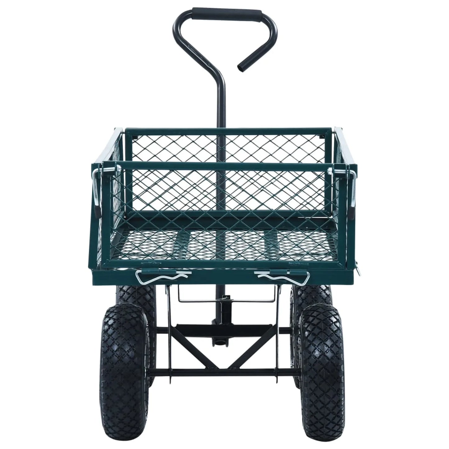 Heavy Duty Garden Cart 350kg Capacity With Removable Mesh Sides For Flatbed