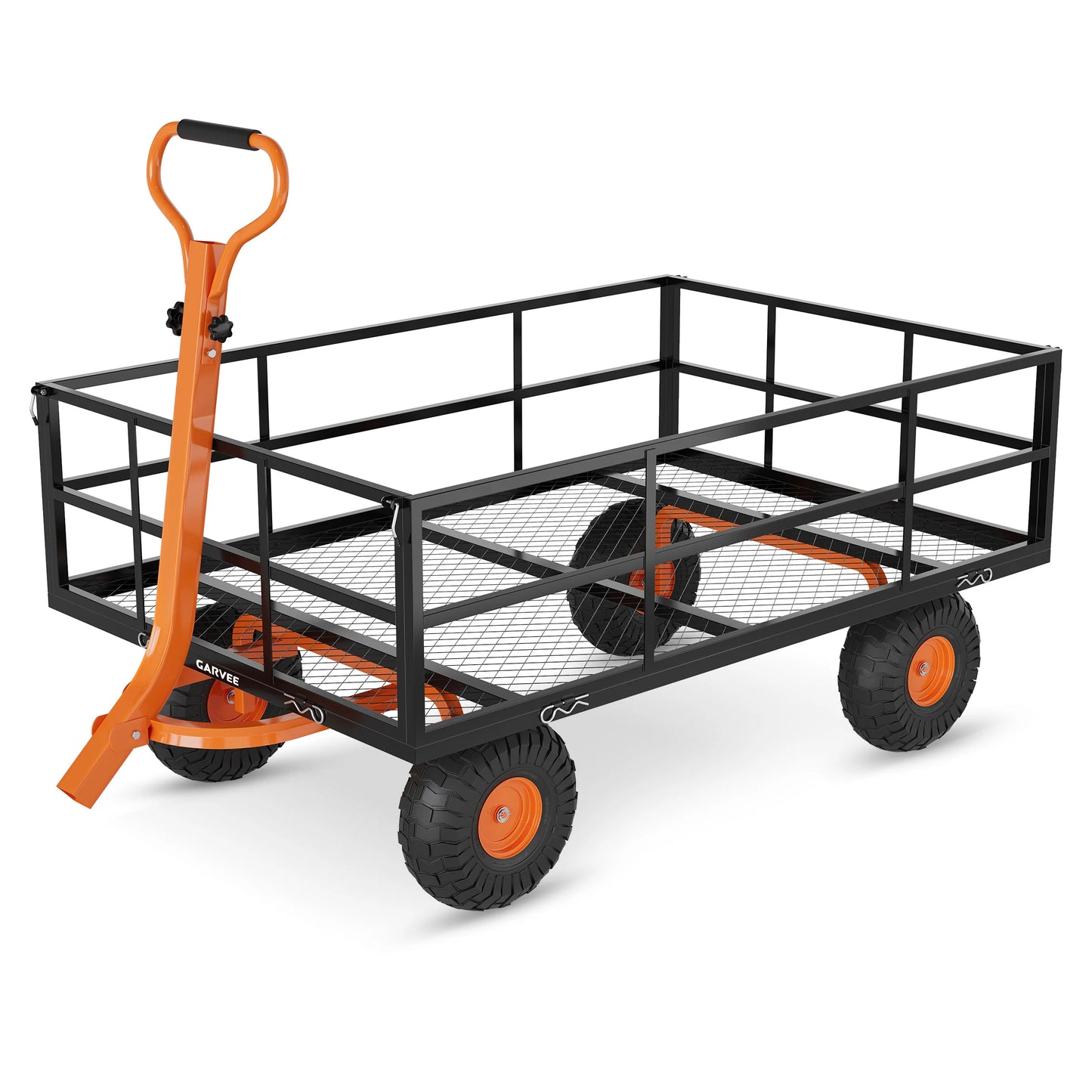 HiMISS Heavy Duty Garden Cart 1200 Pounds Capacity Wagon