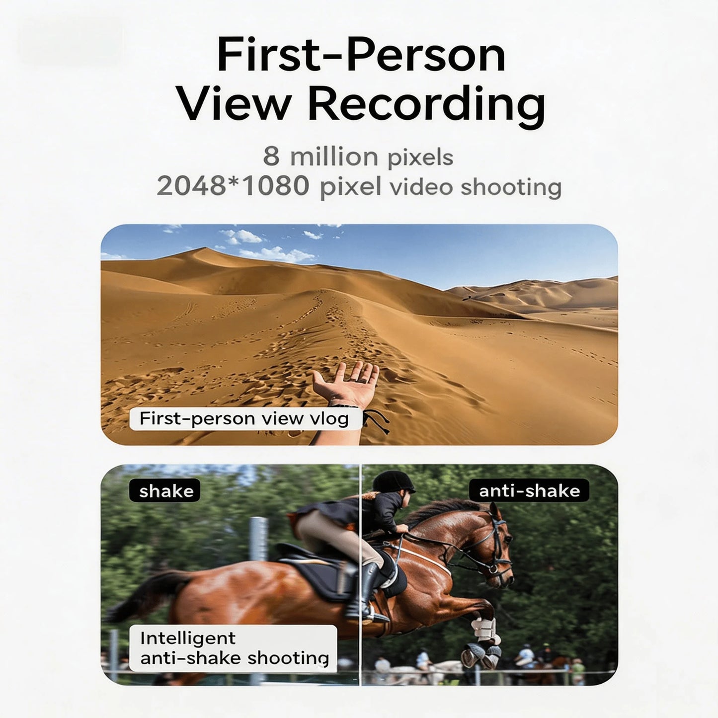 WO Camera 4K Smart Glasses With AI Translation and Recognition