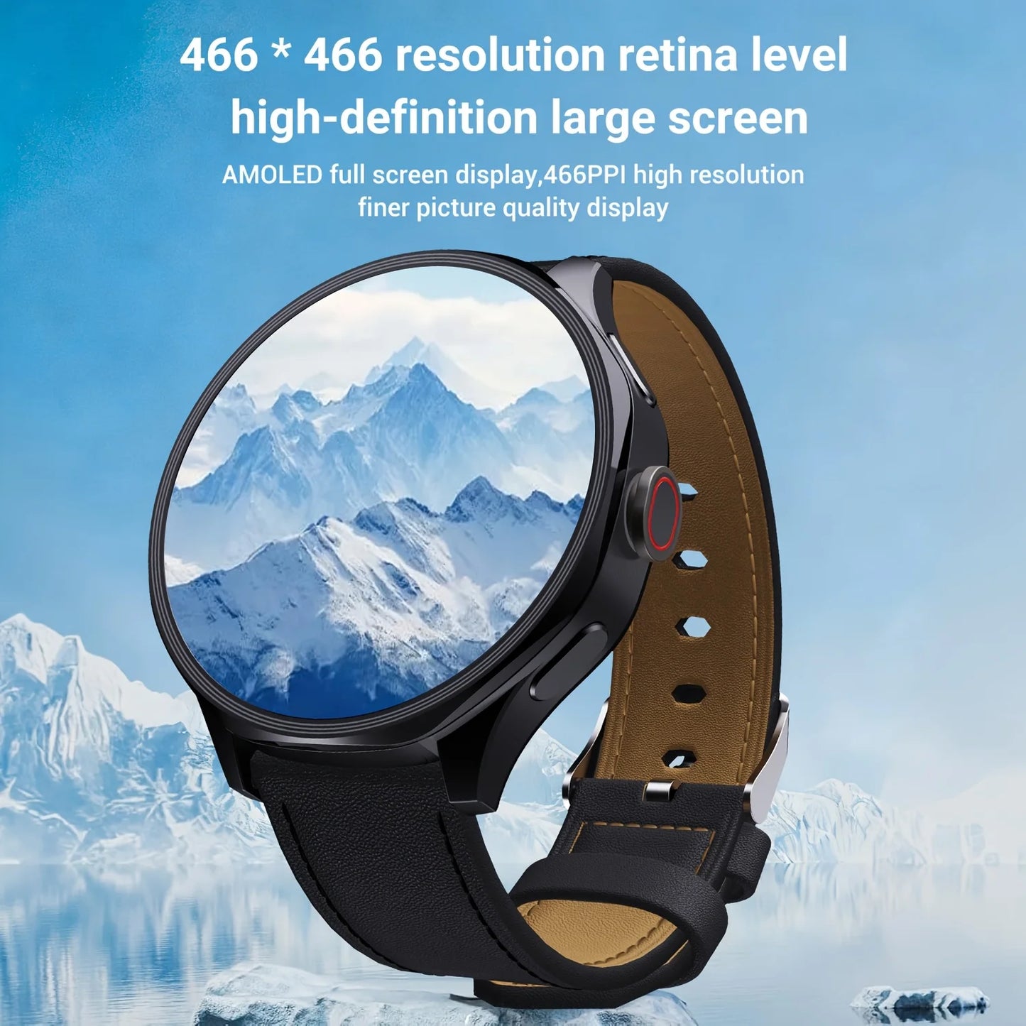 W And O Android 4G SIM Smartwatch AMOLED Display GPS