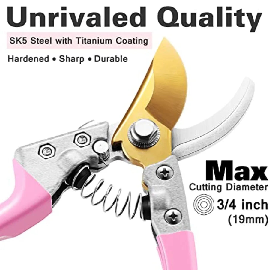 Floral Garden Tools Set Heavy Duty Gardening Trowel Gloves