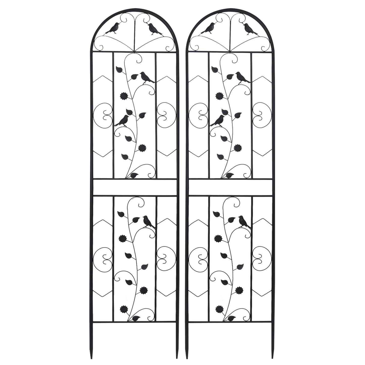 Metal Garden Trellis Fence Anti Rust For Climbing Plants