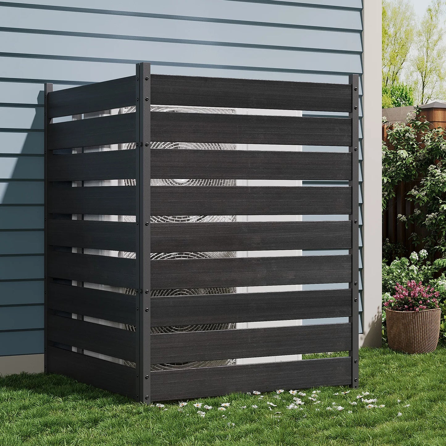 HiMISS Cedar Privacy Fence Panels Heavy Duty Outdoor Weatherproof Screening