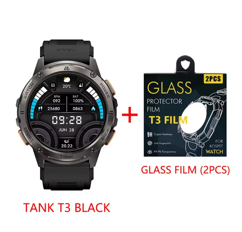 Kospet Tank T3 Smartwatch With Amoled Display And Fitness Tracking