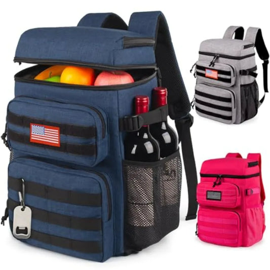 Tactical Backpack Cooler Insulated Leakproof For Beach Travel Camping