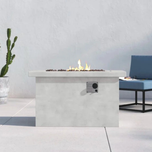 Concrete Outdoor Fire Pit Table Propane Or Natural Gas