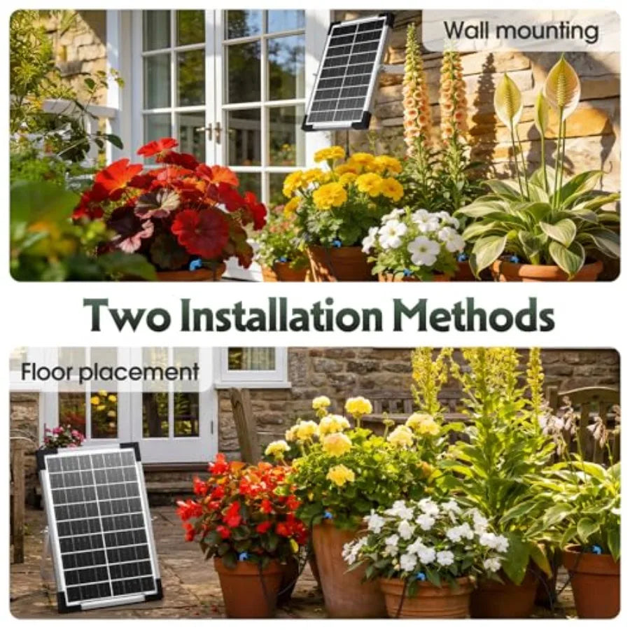 Solar Drip Irrigation System Garden Greenhouse Outdoor Automation