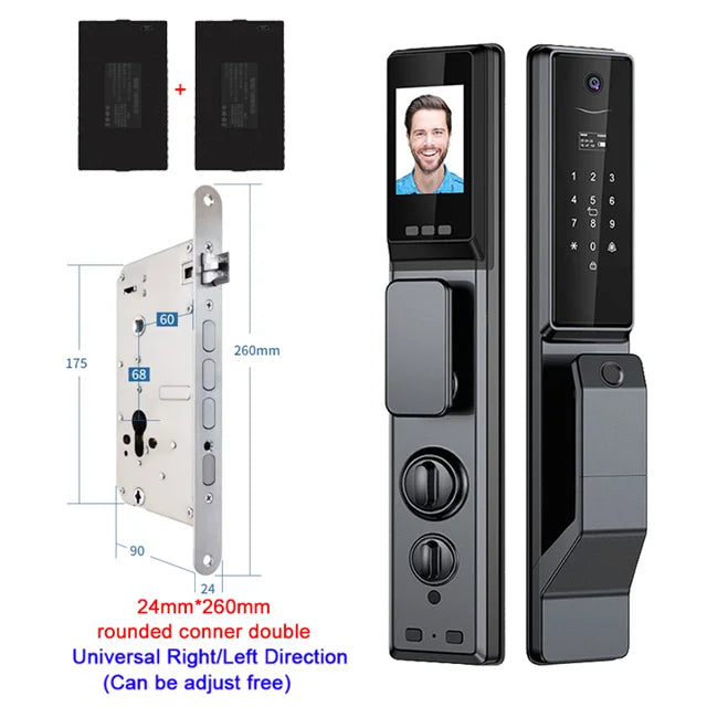 YKESDL Waterproof Outdoor Smart Lock With WiFi Alexa Tuya App Camera