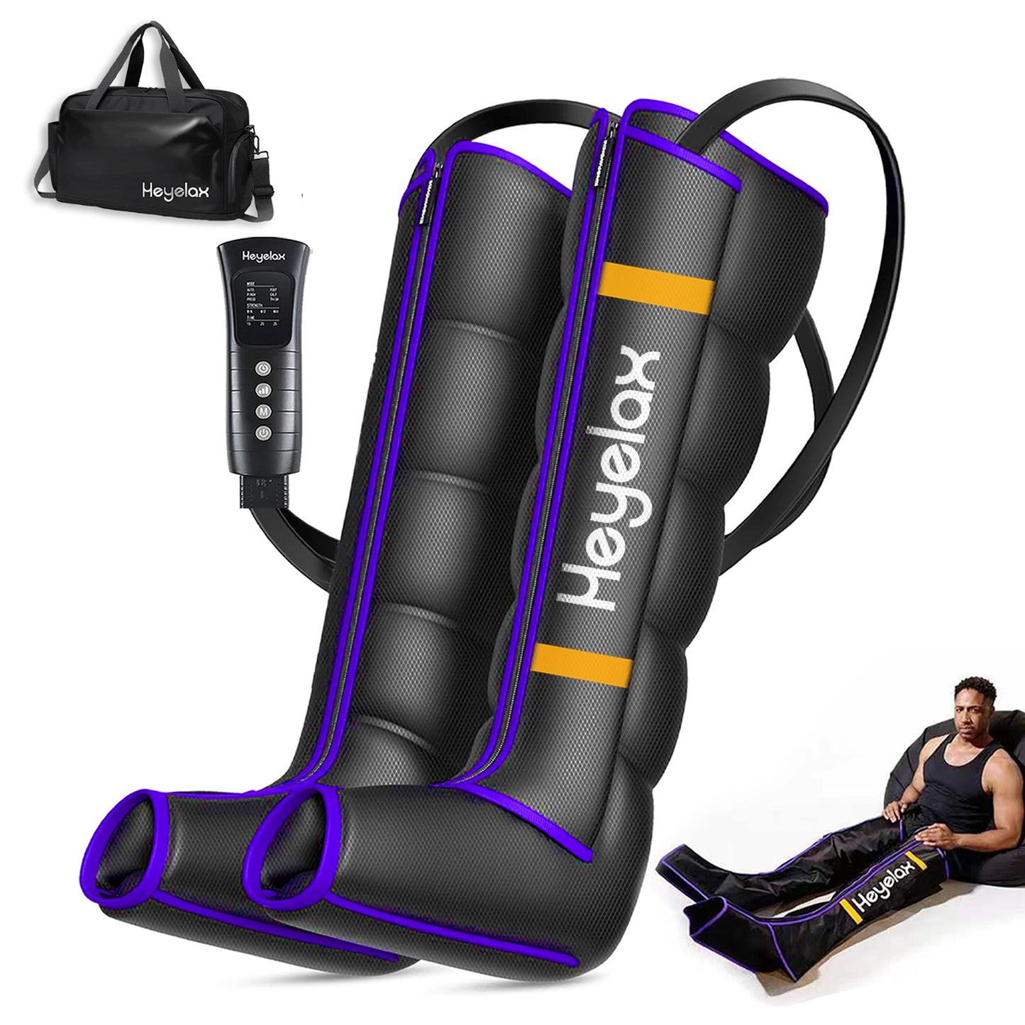 Heyelax Leg Compression Massager For Circulation And Pain Relief
