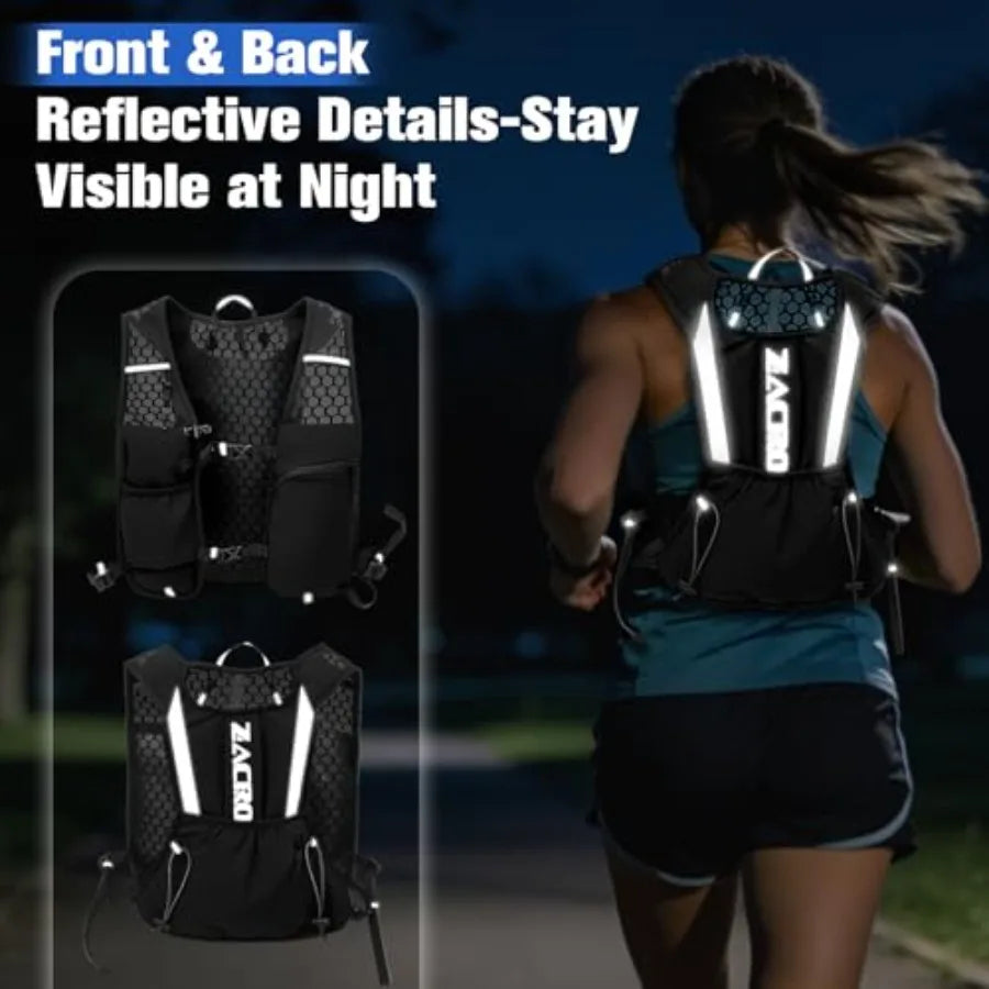 Running Hydration Vest Backpack 2L Water Bladder For Men Women
