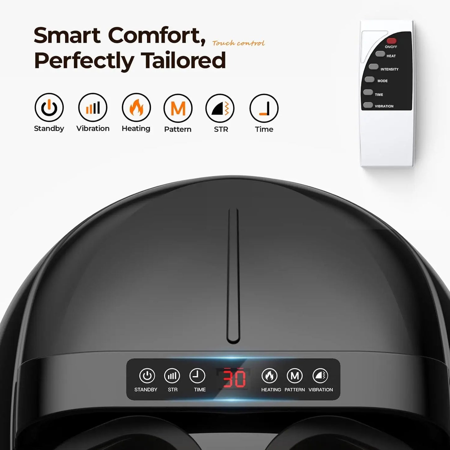 HTM Shiatsu Foot Massager With Kneading Heat And Air Pressure