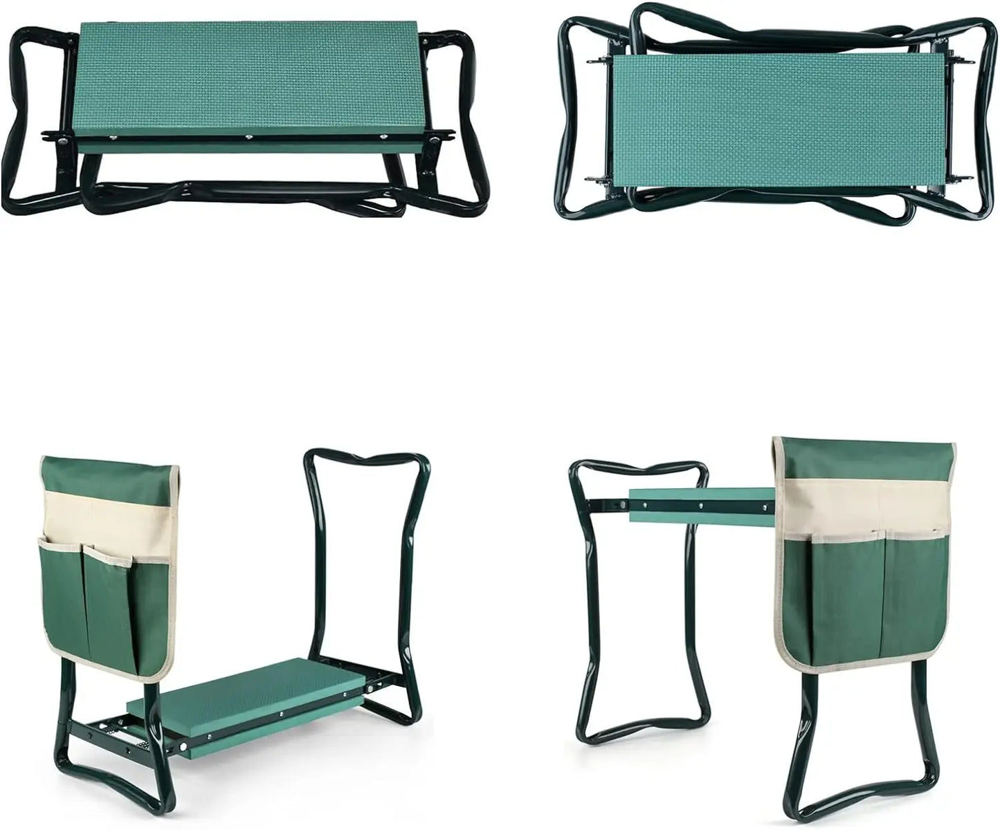 Garden Kneeler And Seat Upgraded Folding Bench Portable With Foam