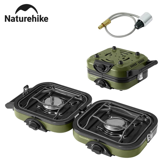 Naturehike 2 Burner Folding Camping Stove Propane Gas