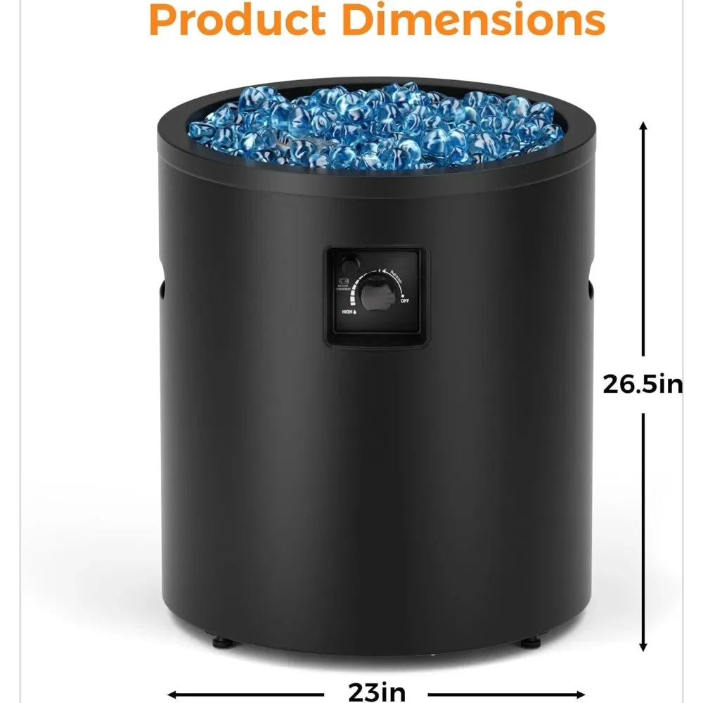 50,000 BTU Propane Fire Pit For Outdoor Patio And Garden