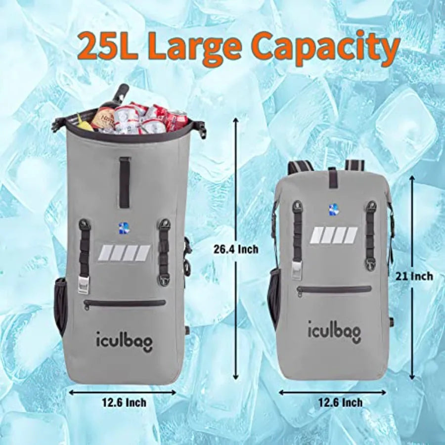 Insulated Leakproof Waterproof Cooler Backpack Travel Hiking Beach Camping