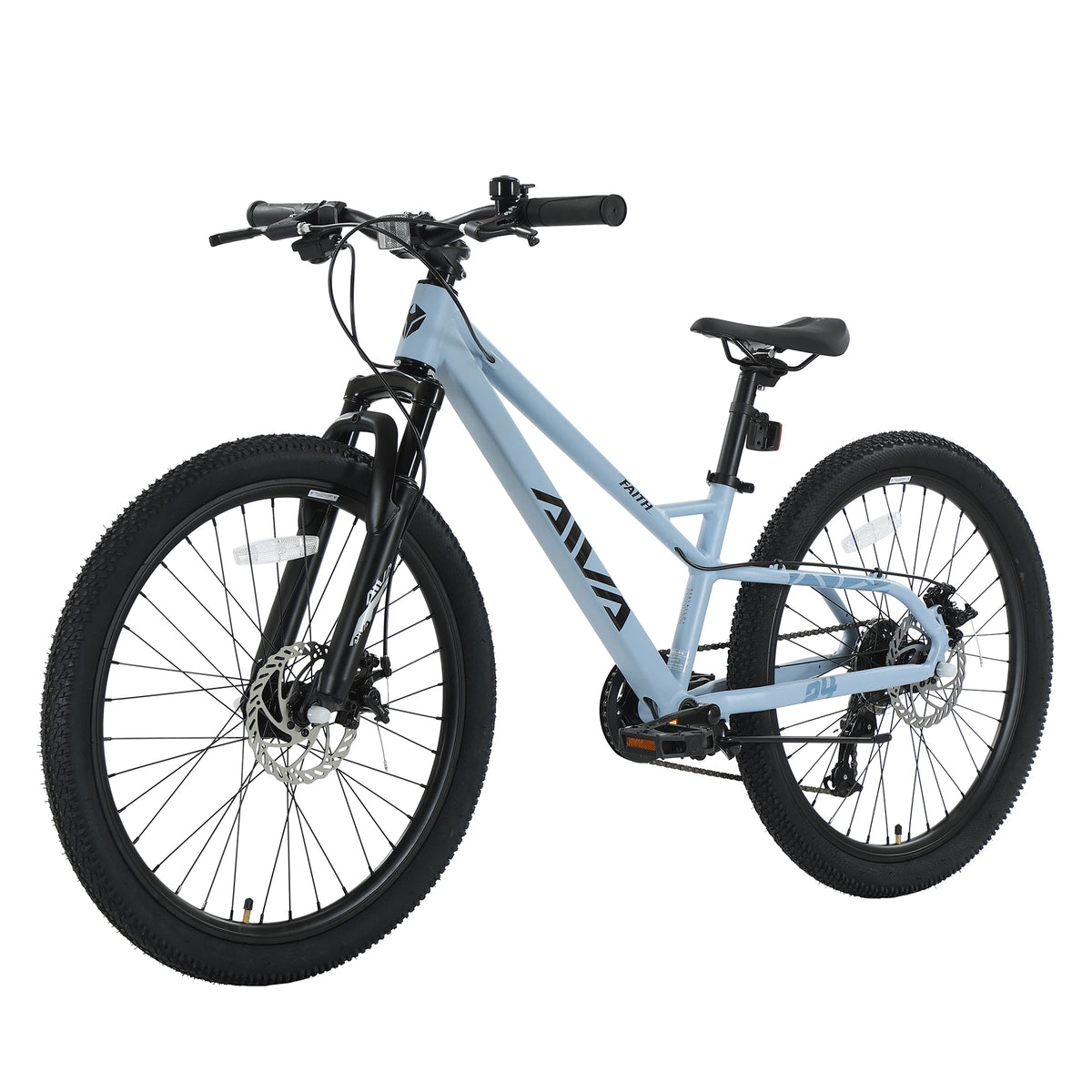 Aluminum Hardtail Mountain Bike With Seven Speed Disc Brakes