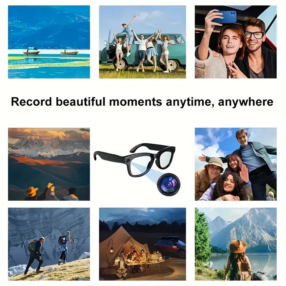 SENBONO Smart Glasses With AI Translator 8MP 4K Video Camera