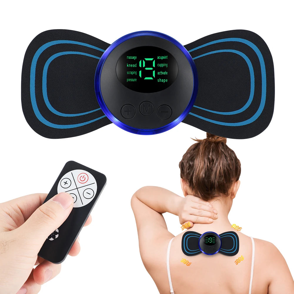 Electric Neck Massager Portable Cervical Vertebra Massage Patch for Muscle Relaxation And Shoulder Stretcher
