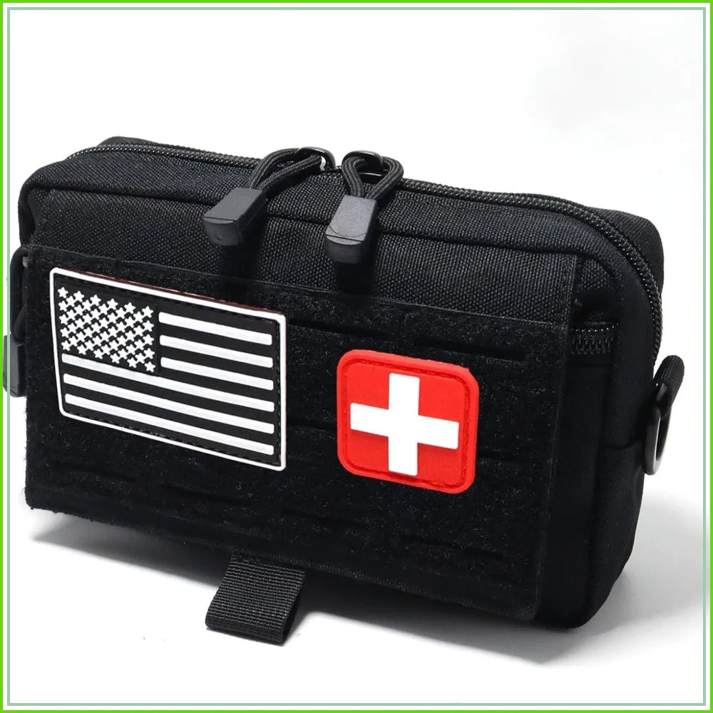 Tactical Admin Pouch MOLLE EDC Tool Bag First Aid Patch