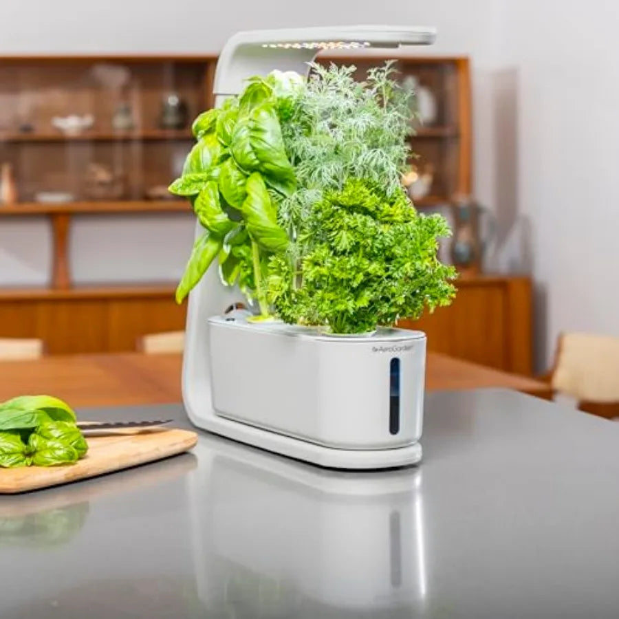Sprout with Gourmet Herb Seed Pod Kit - Indoor Garden with LED Grow Light