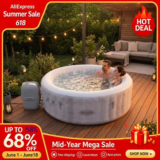 SaluSpa Cancun Inflatable Hot Tub 2 To 4 Person Spa