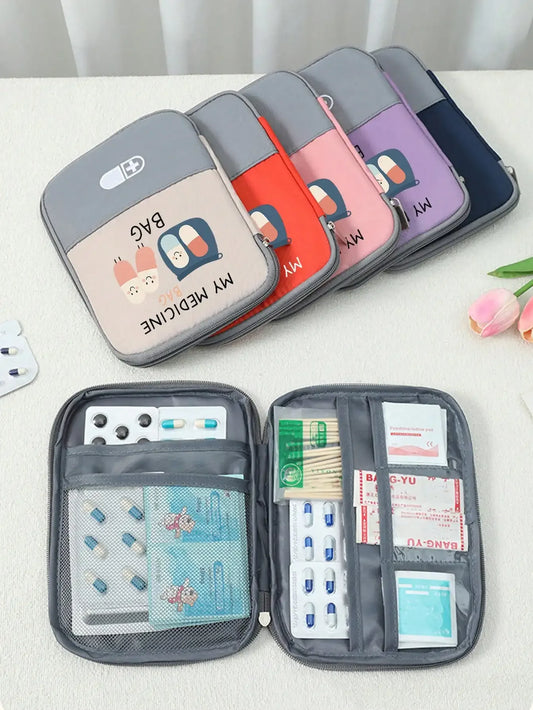 My Medicine Bag Pill Pattern Portable Medical Pouch First Aid
