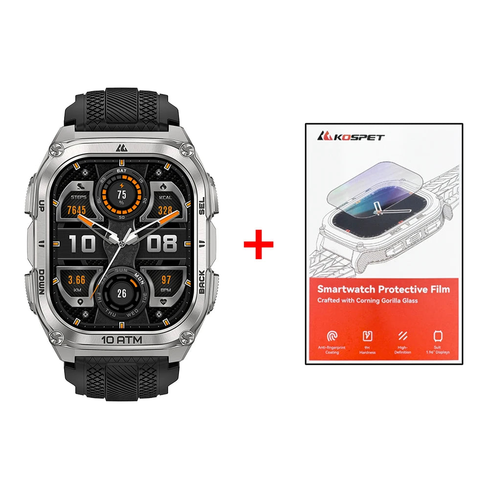 KOSPET Tank M4 Smartwatch Satellite GPS With Offline Maps 10ATM