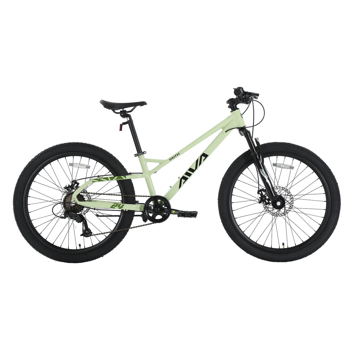Aluminum Hardtail Mountain Bike With Seven Speed Disc Brakes