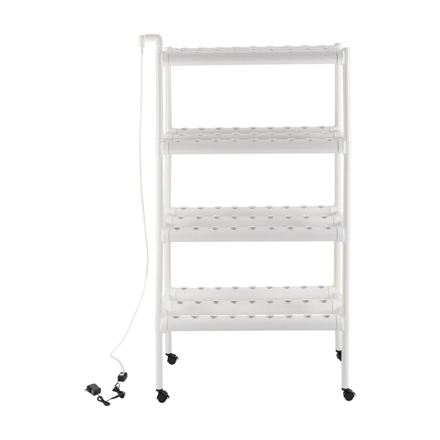 4 Tiers Hydroponic Grow Kit, Hydroponic Planting Equipment with 108 Plant Sites, Hydroponic Growing System with Footmat & Pulley