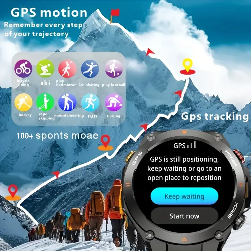 SENBONO GPS Smart Watch HD Display Bluetooth Phone Call 1ATM