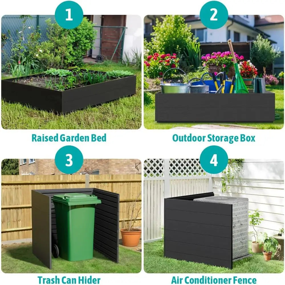 Ticify Modular Raised Garden Bed Outdoor Planter Box