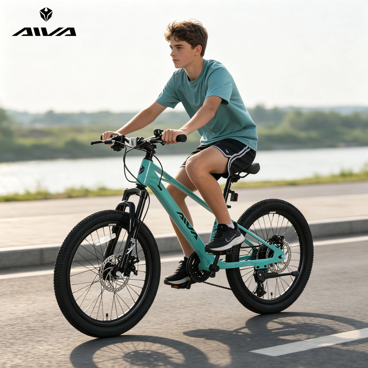 Lightweight Hardtail Mountain Bike With Seven Speed Disc Brakes