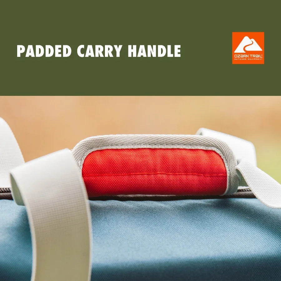 Soft-Sided Folding Cooler With Built-In Bottle Opener