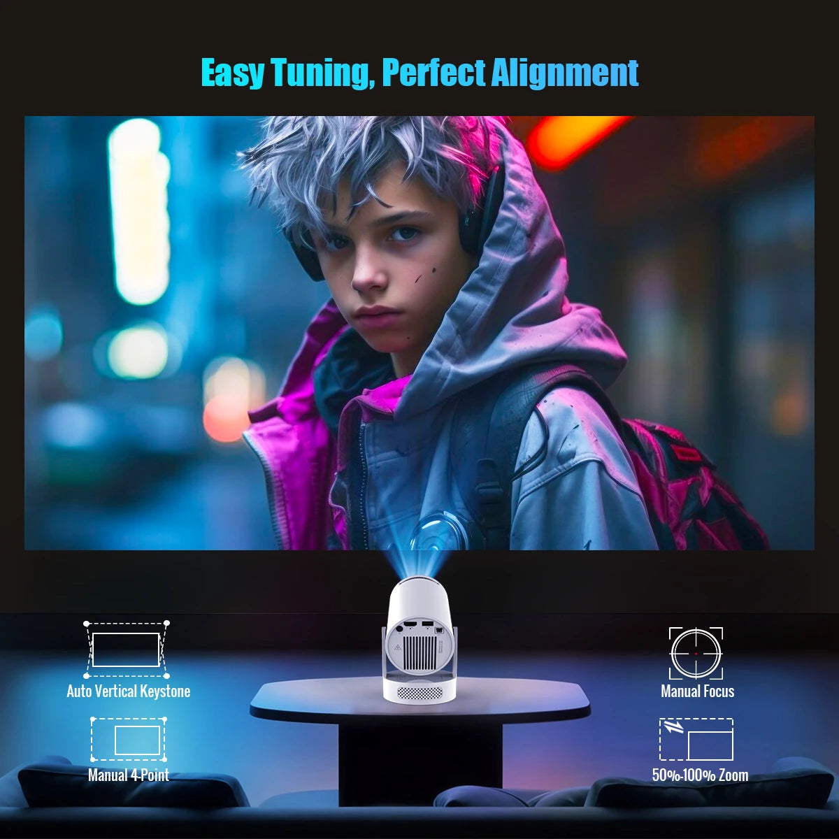 Magcubic HY300 Pro 8K Android 14 Home Theater Projector