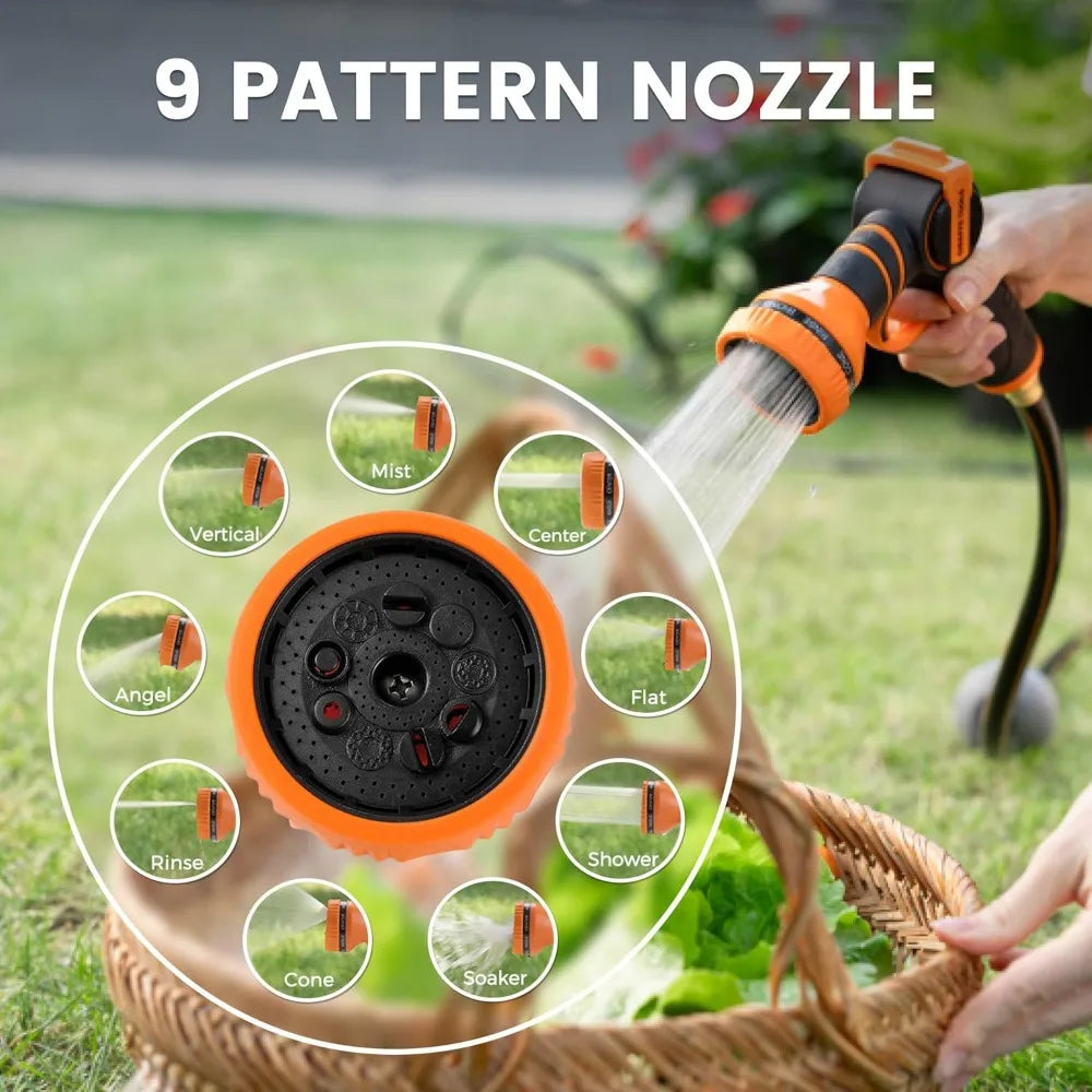 Retractable Garden Hose Reel Wall Mount 180 Degree Bracket Sprayer