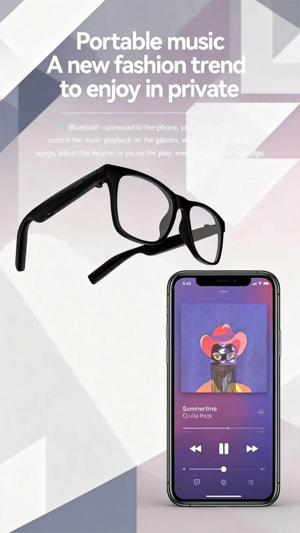 Chotog D11 Plus Smart Glasses Bluetooth Hands Free Calling