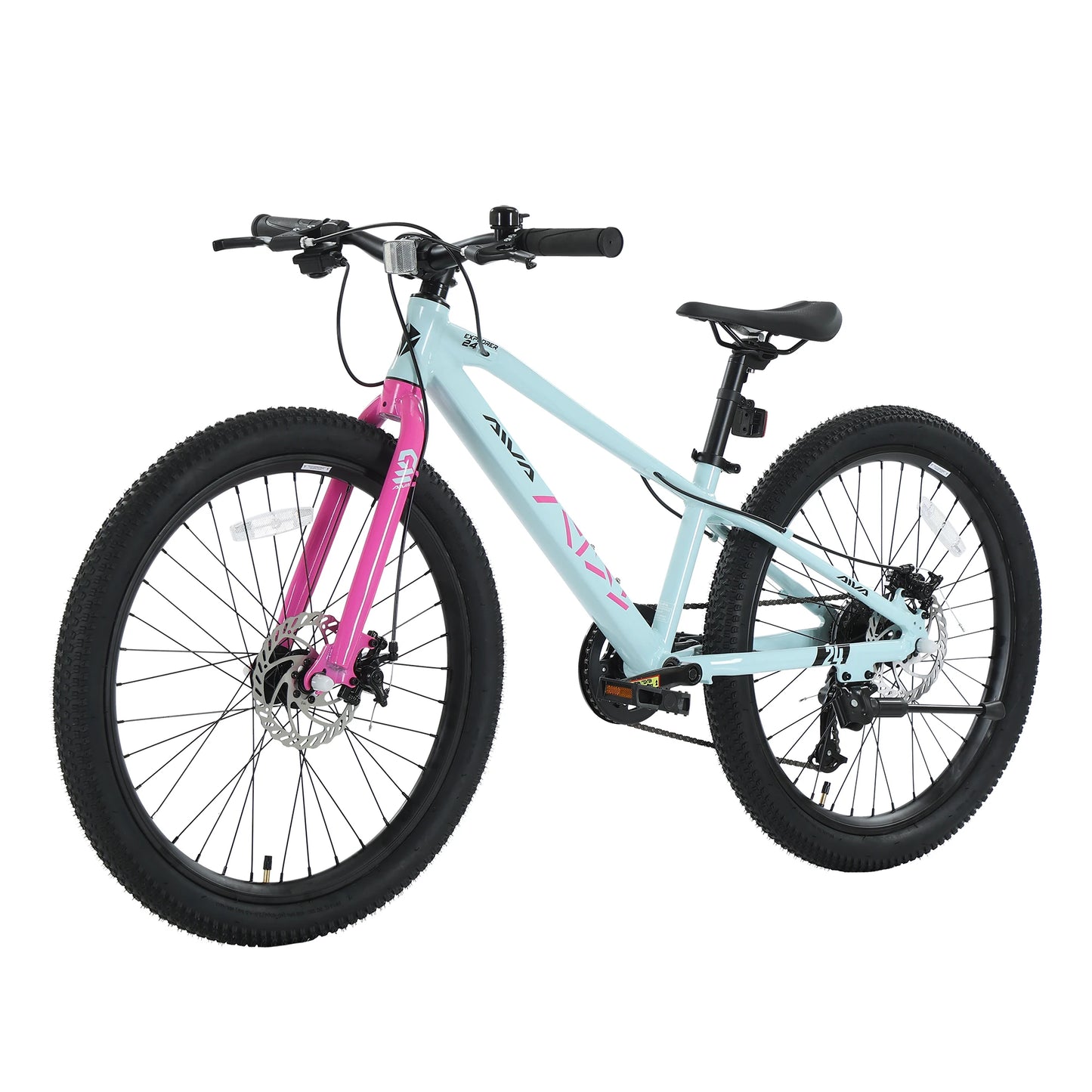 Aluminum Frame 7 Speed Hardtail Mountain Bike With Disc Brakes
